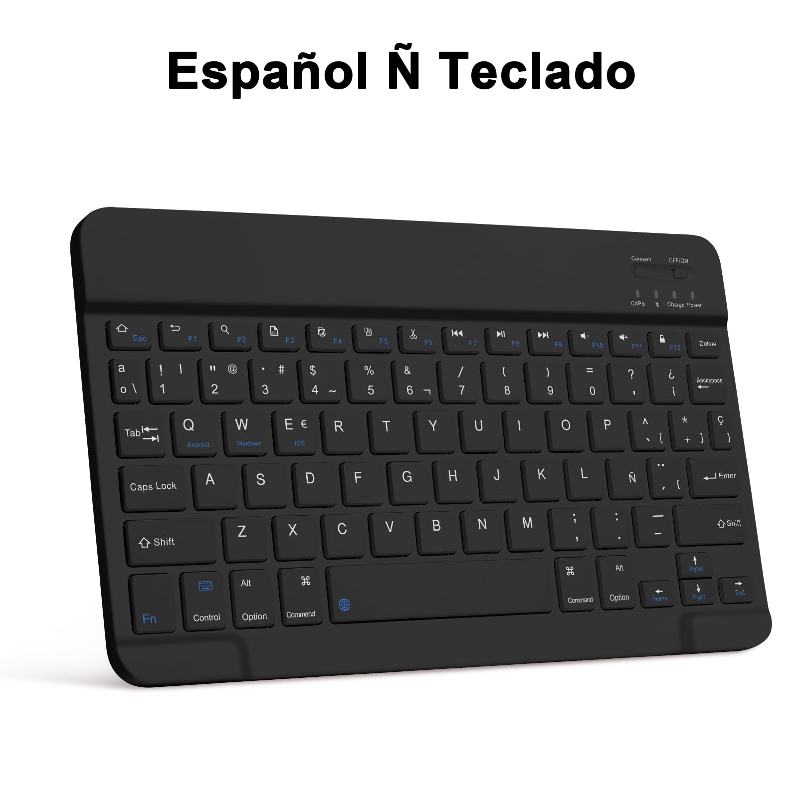 Bettdow Funda con Teclado para Samsung Galaxy Tab A11+/A9+ 11", Desmontable Español Ñ Teclado con Funda Protectora con para Tab A11 Plus 2025 /A9 Plus 11" 2023 SM-X210/X215/X216/X230/X236, Negro