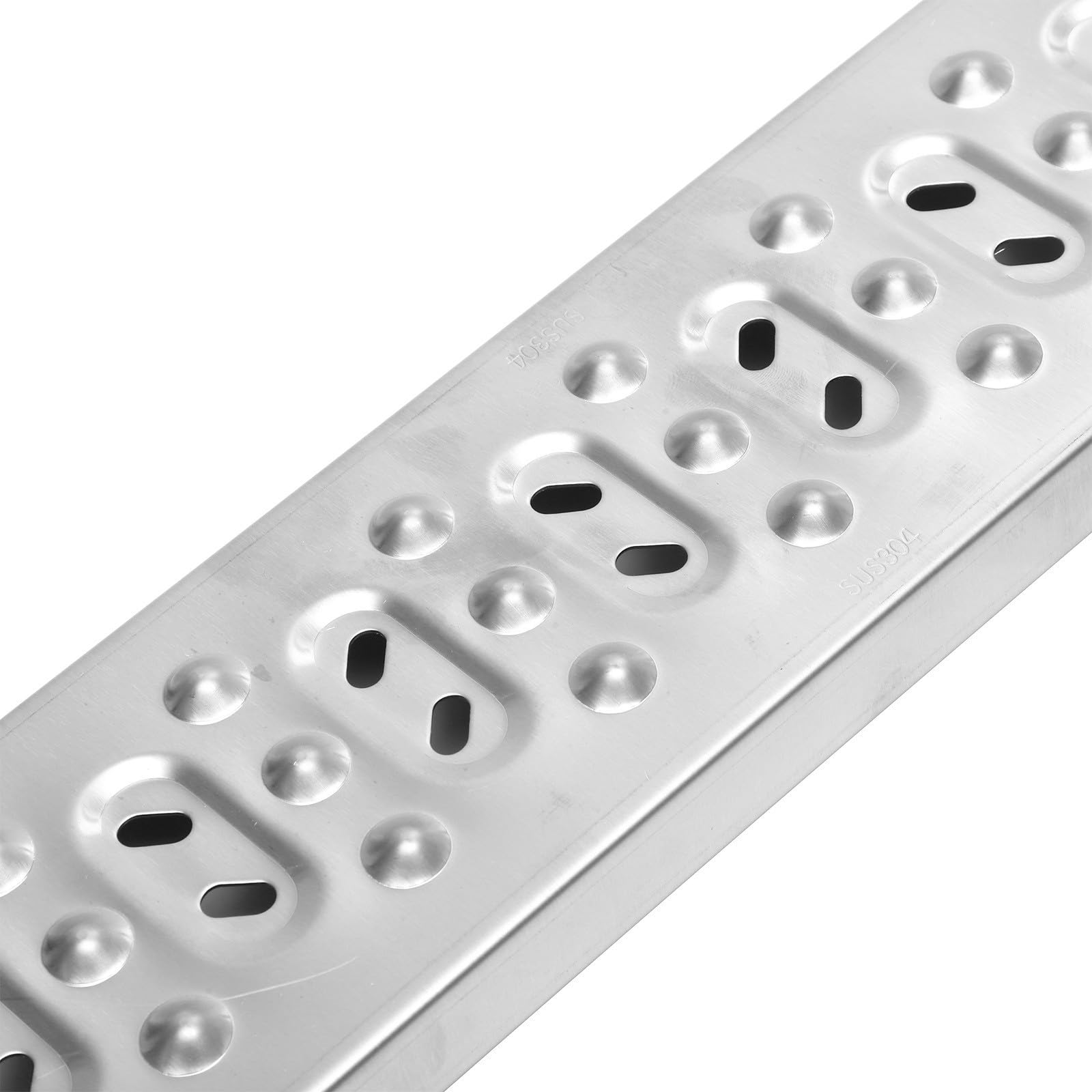 Sosoport Rejilla de Drenaje de Alcantarillado, Desagüe de Piso de Acero Inoxidable, Plata, Bloquea Hojas y Residuos, Reduce el Riesgo de Resbalones, Fácil de Instalar, para Alcantarillado