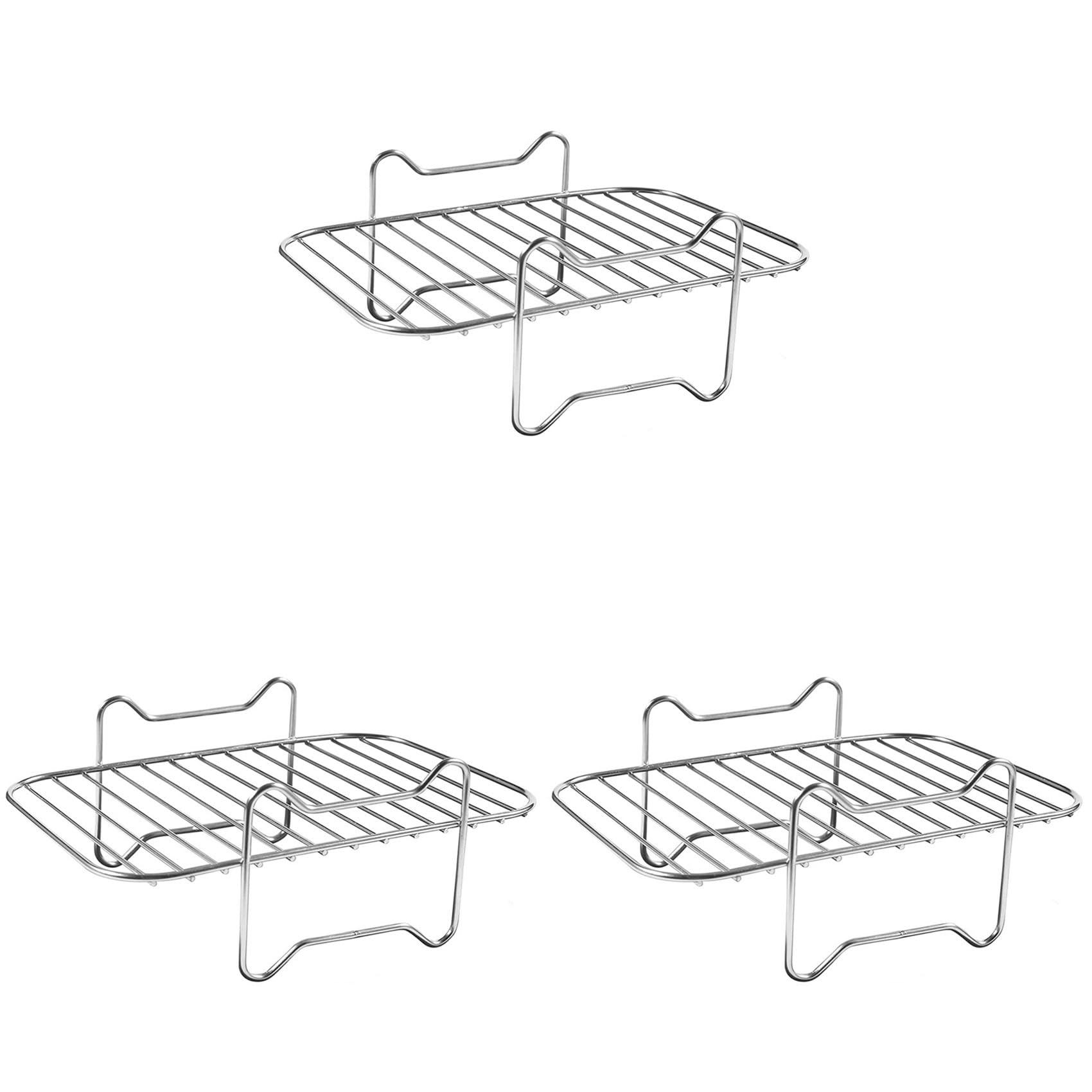 Hndhbfgrt 3X Air Fryer Rack for Double Basket Air Fryers, Dehydrator Rack for Foodi DZ201 DZ401 Air Fryer Accessories