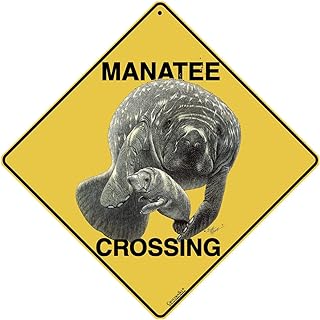 CROSSWALKS Manatee Crossing12" X 12" Aluminum Sign (X10)