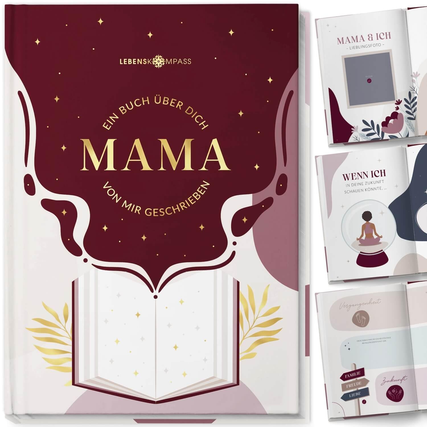 Lebenskompass „Buch für Papa“ - Personalisiertes Vatertagsgeschenk: Ein Ausfüllbuch über Deinen Vater – Das perfekte Geschenk für Papa zum Vatertag oder Geburtstag