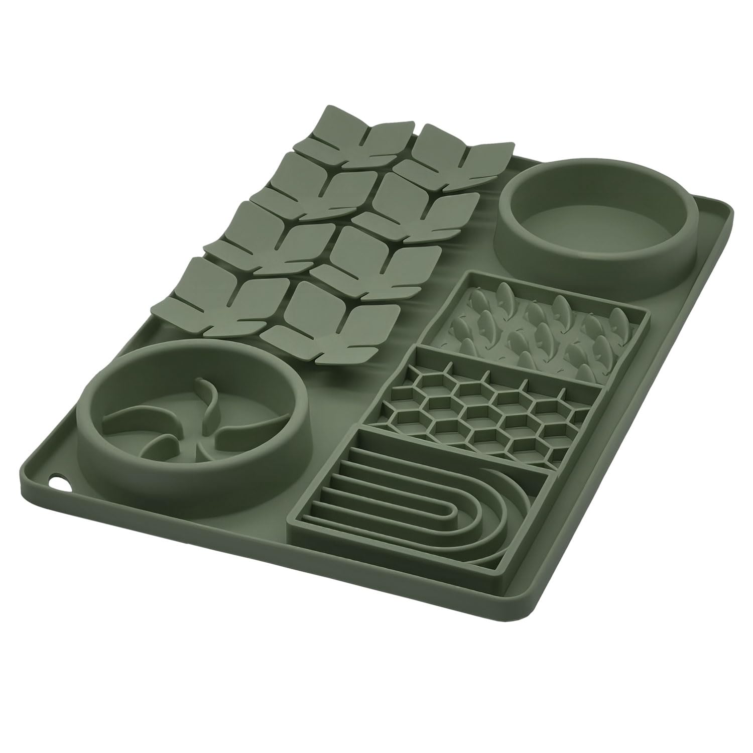 Evenco Slow Feeder Bowl, Silicone Lick Mat with Suction Cups for Dog Cat, Snuffle Mat for Pet Smell Training, Puzzle Toys for Bored Puppy, Interactive