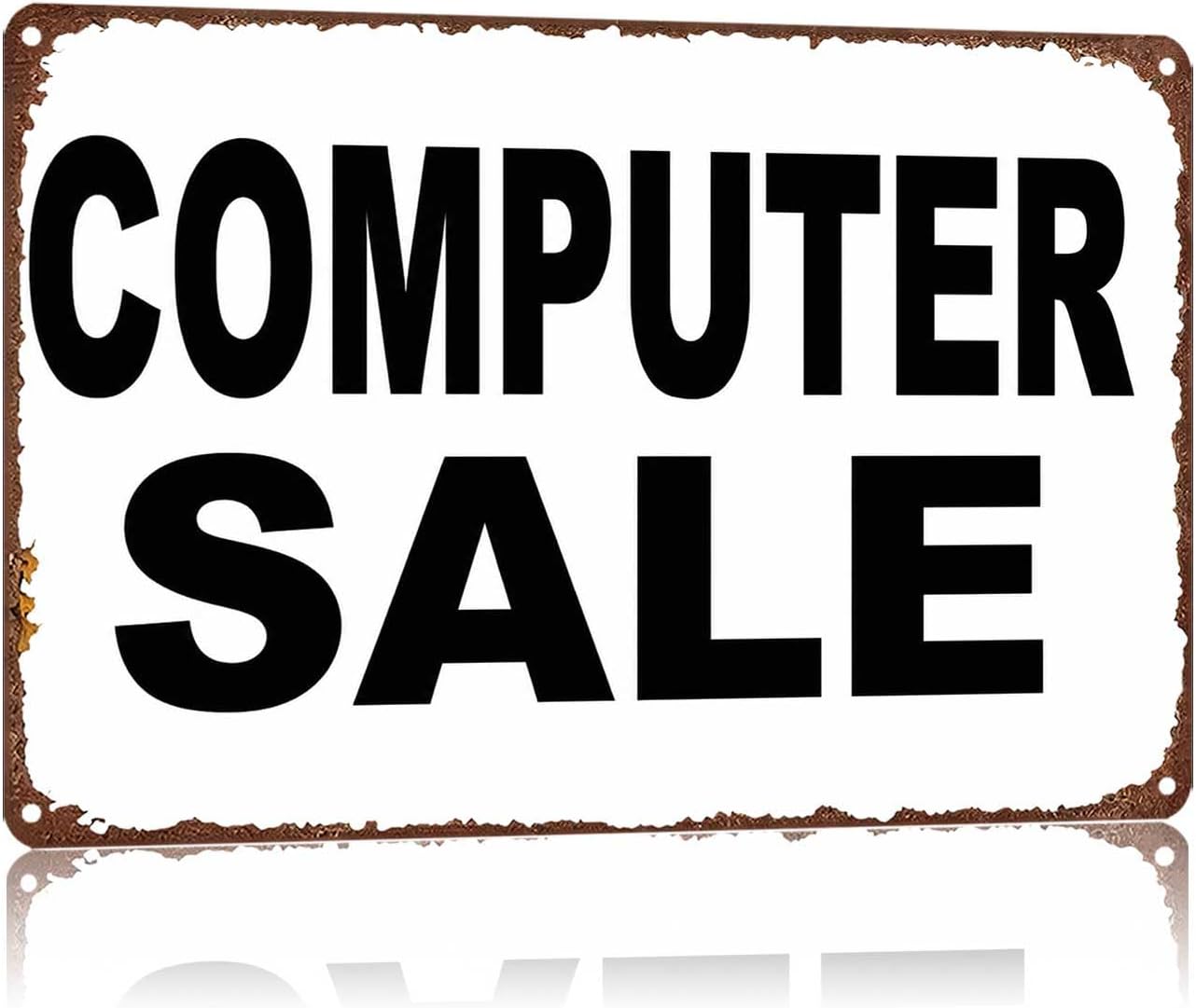 Metal Sign COMPUTER SALE Wall Decor