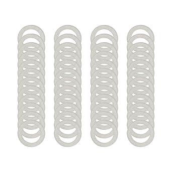 M46mm 304 Stainless Steel Shim Washers, 48-Piece Ultra-Thin Spacer Set