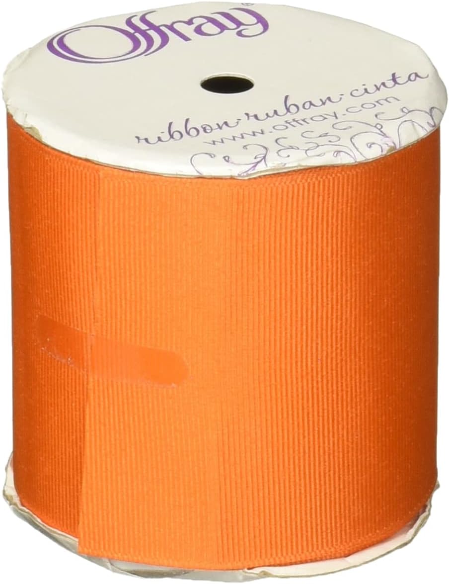 Offray 889037 Berwick, 3-Inch by 9-Feet, Maize Grosgrain Fabric Ribbon