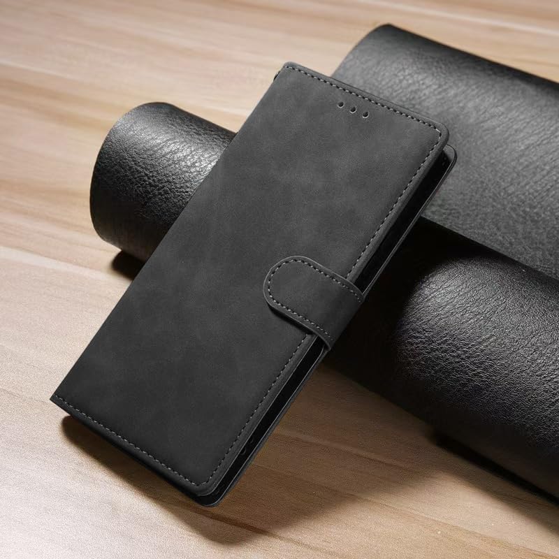 Leder-Hülle Für ZTE Blade A55/A35 – Mit Magnetverschluss, Kartenfächern & Ständer, Grün
