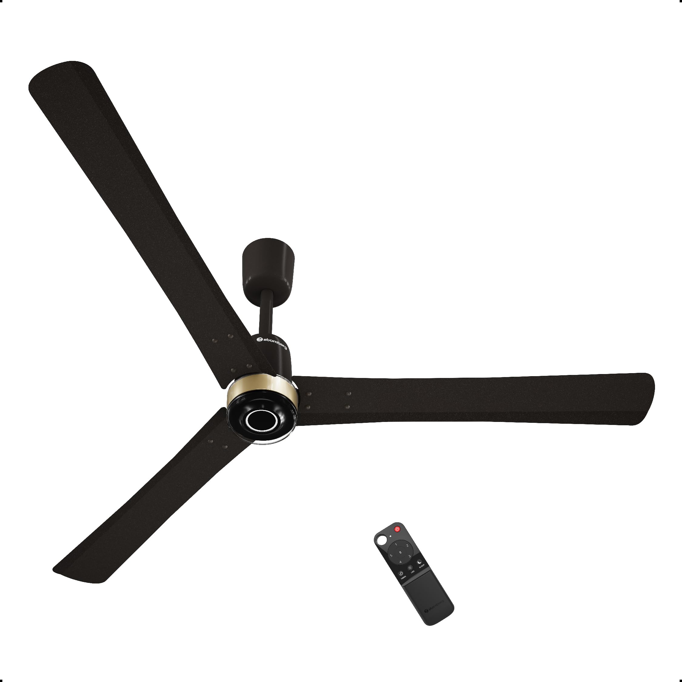 atomberg Renesa Elite Smart 1400mm BLDC Ceiling Fan with IoT & Remote Control | 5 star Rated | High Air Delivery with Moonbeam LED Light | Newly Launched | 5 Year Warranty (Earth Brown)