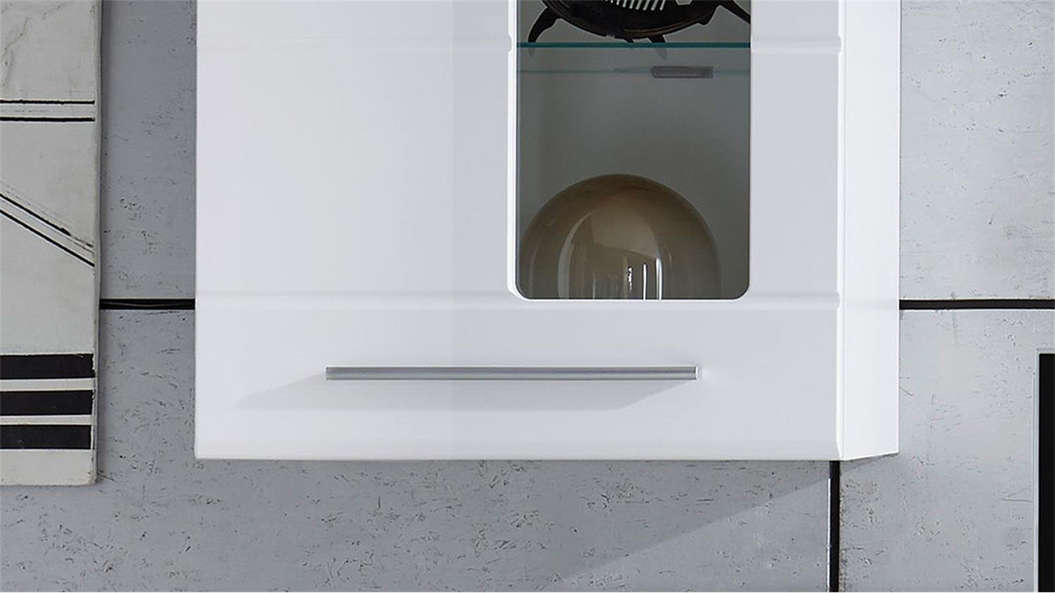 Avanti Trendstore - Wohnwand in weiß/Hochglanz Dekor, ca. BHT 240x190x42cm