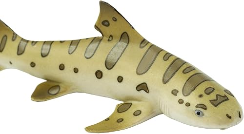 Miniatura 5 de Safari Ltd. Figura de tiburón leopardo – Figura detallada de plástico de 5.5 pulgadas – Divertido juguete educativo para niños, niñas y niños a