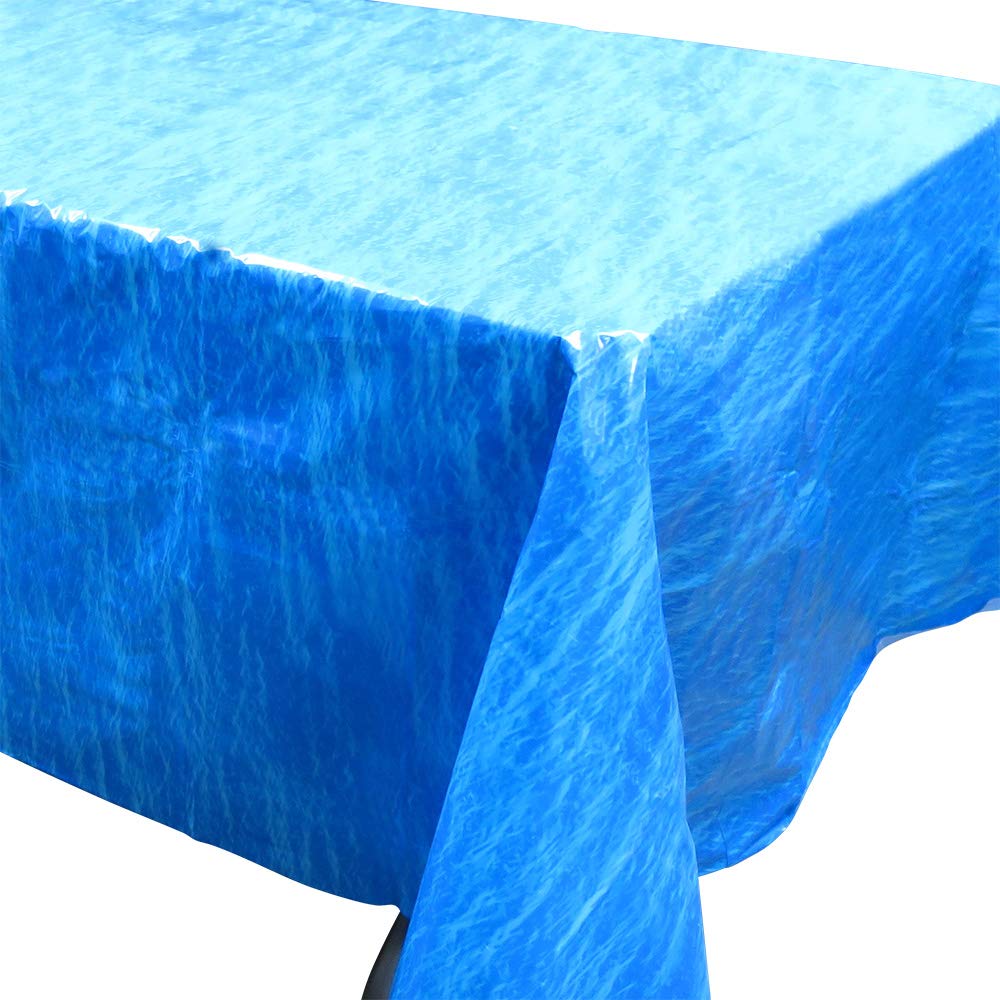 Blue Orchards Ocean Party Table Covers (Pack of 2) - 54"x108" XL - Under The Sea Party, Ocean Themed Party, Water Backdrop, Ocean Tablecloth, Ocean Waves Party, Beach Tablecloth, Ocean Party