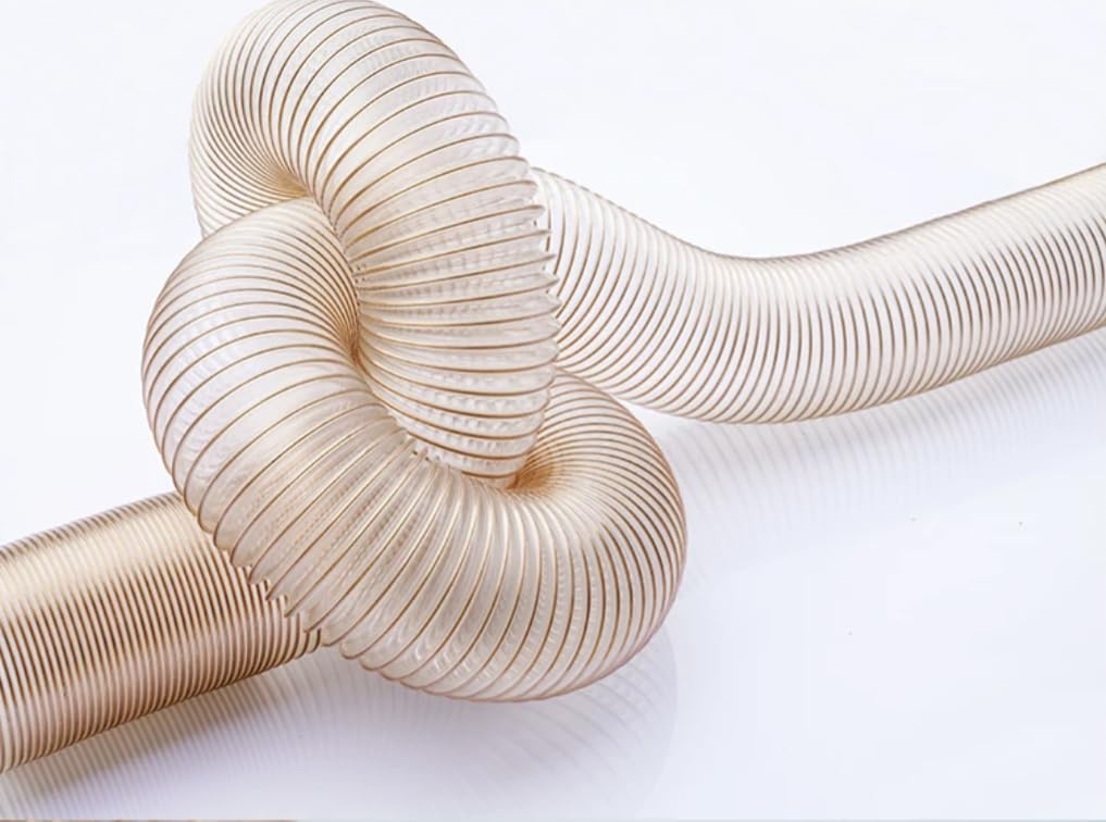 FNW- Tuyau flexible d'aspiration 3 Metres D. 100 mm PU antistatique acier cuivré, aspiration copeaux ou granulés