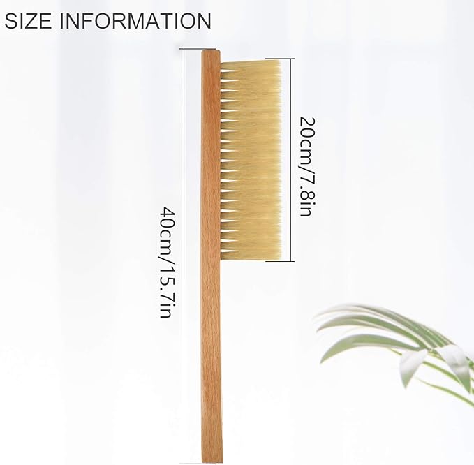 3 Cepillos para Abejas con Mango de Madera miniatura 3