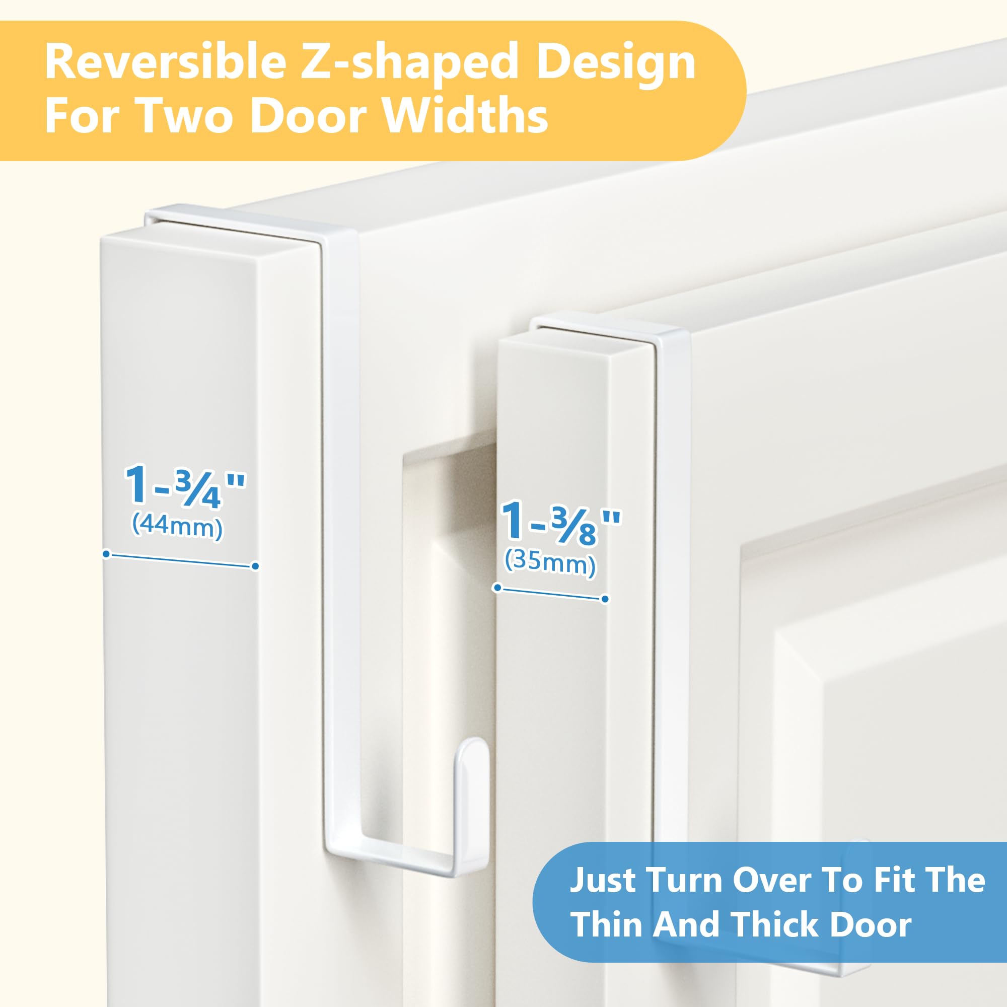 Lot De 10 Crochets De Porte De 15,2 Cm Adaptés à Presque Toutes Les