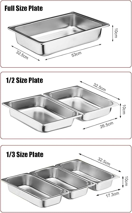 Olla eléctrica calentador de alimentos 13L acero inoxidable para buffets miniatura 3