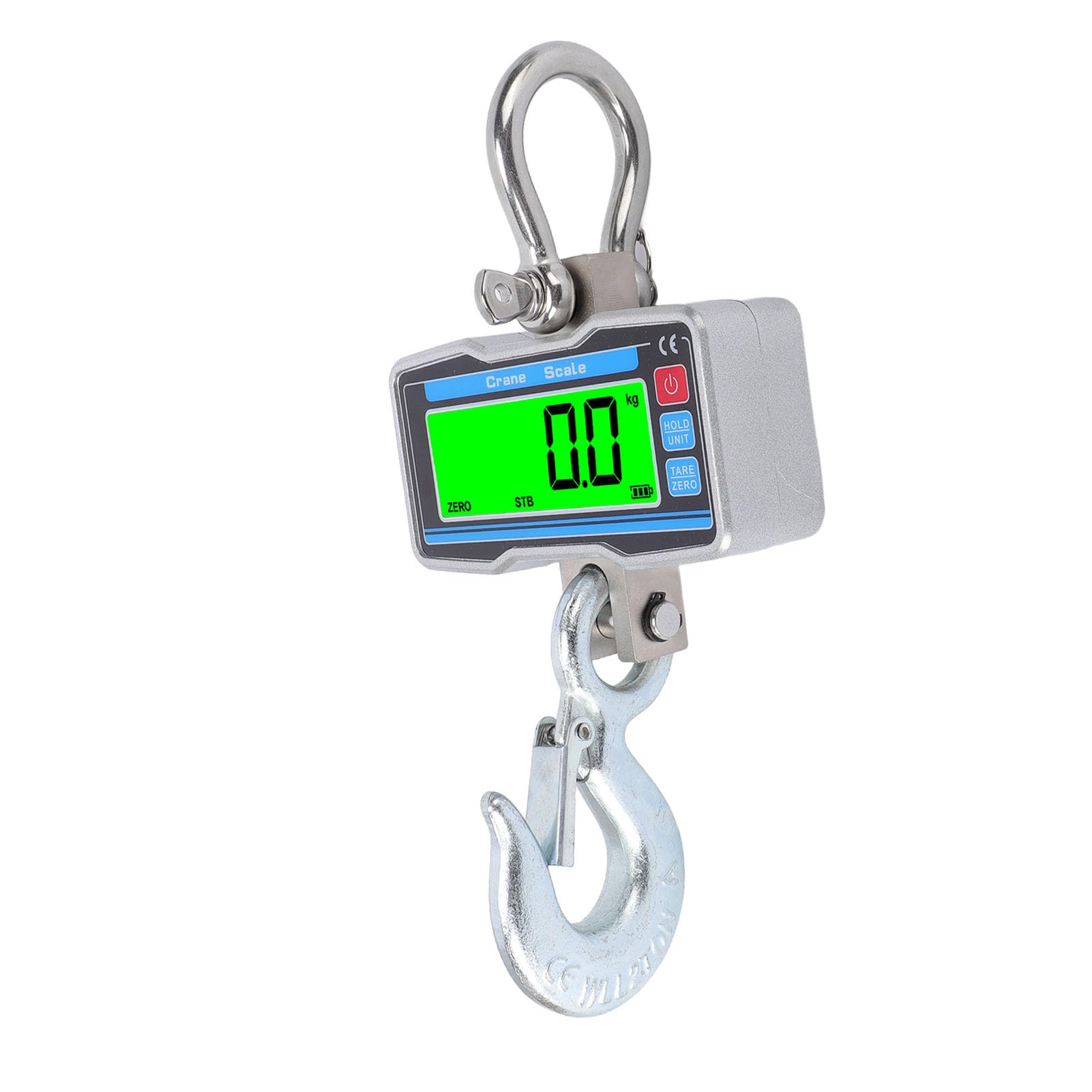 Bilancia industriale sospesa per gru digitale da 2000 kg, 4400 libbre, display LCD, telecomando per cantieri agricoli