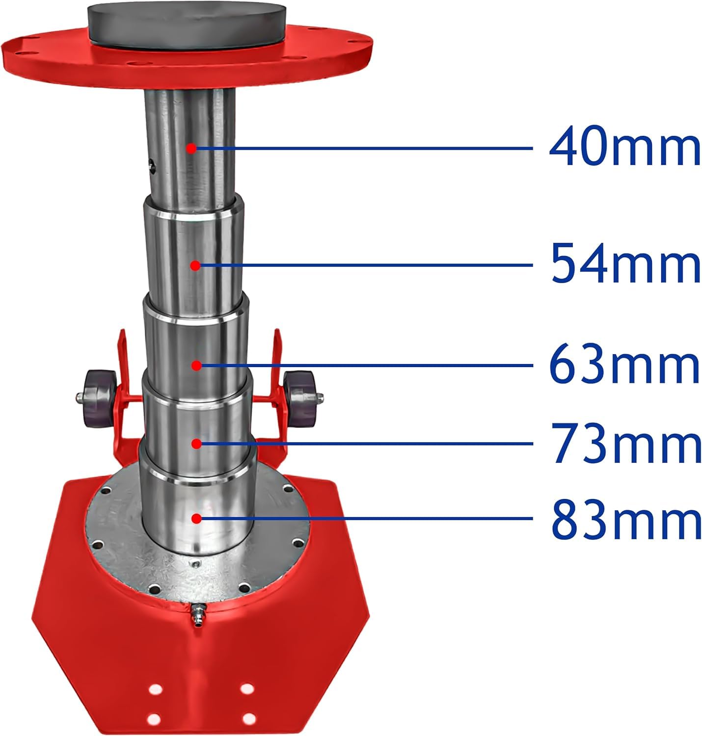 Pneumatischer Wagenheber 3,5T 150-400 mm, Gummiauflage, SUV, PKW, Luftheber, Air Jack, Autoheber mit dreifacher Tasche, Extrem schnelles Anheben, Druckluft Wagenheber Autoheber, Montagehandschuhe