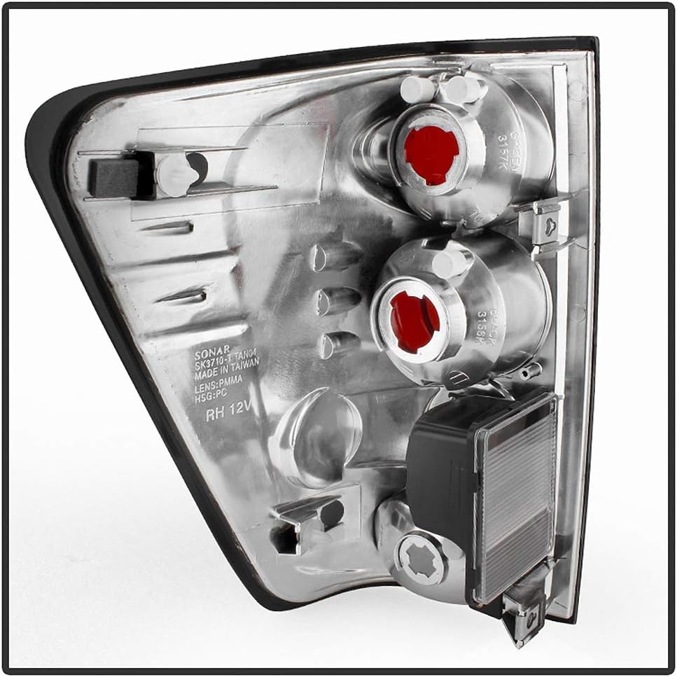 ACANII - For Black 04-15 Titan Pickup Pick up Tail Lights Lamps Left+Right Brake Assembly 05 06 07 08 09 10 11 12 13 14