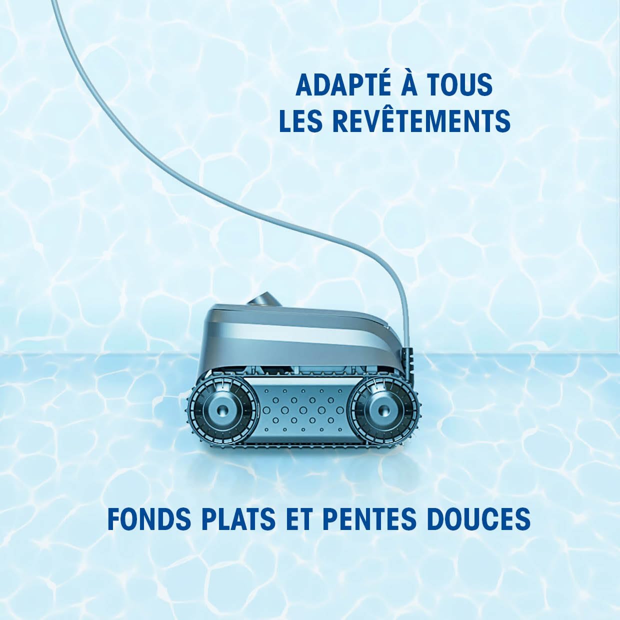 Zodiac - Robot Piscine électrique Sweepy SWY 3500, jusqu'à 8x4m, nettoie Fond, parois et Ligne d'eau. Inclus câble 14m, boîtier de Commande et Filtration Fine