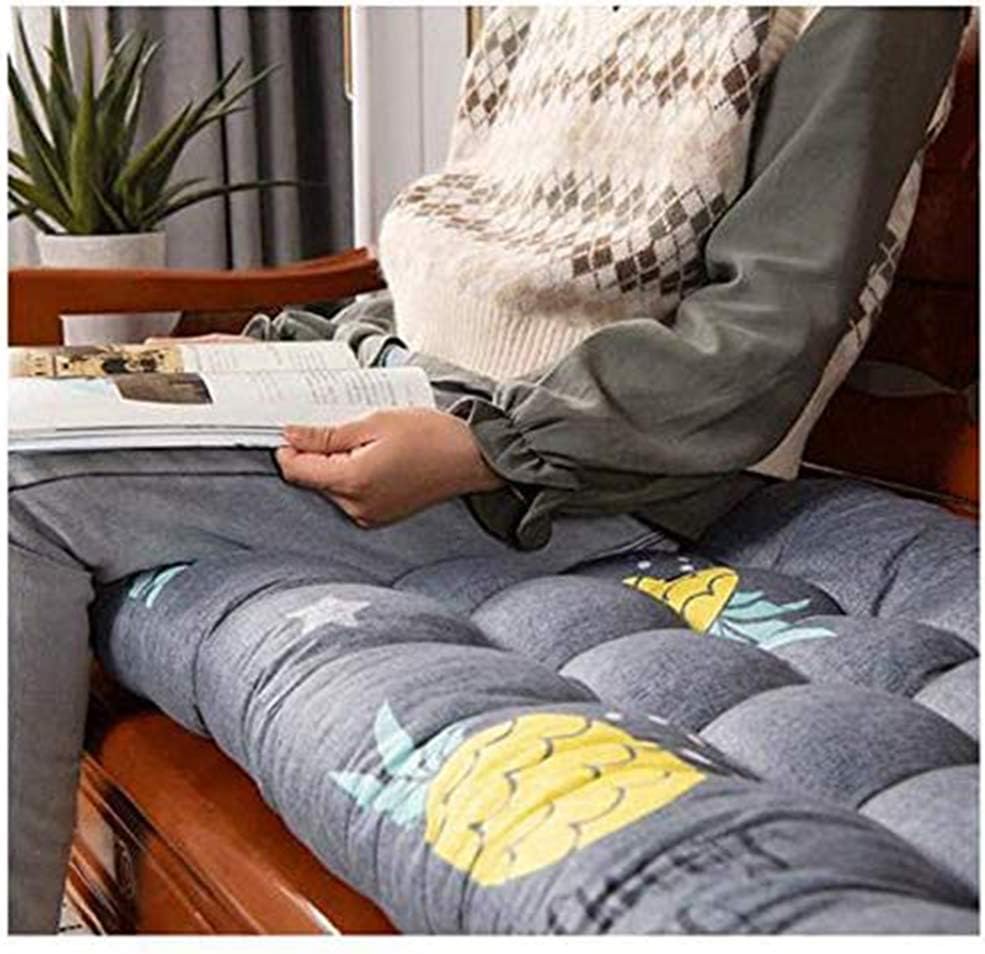LINGXIYA Bench Cushion Pad for 2-3 Seater, Ultra-Thick 8 cm, Solid Wood Sofa Cushion, Rocking Chair Pad, Soft Comfortable Bench Chair Mat for Swing, Dining Room, Outdoor Garden