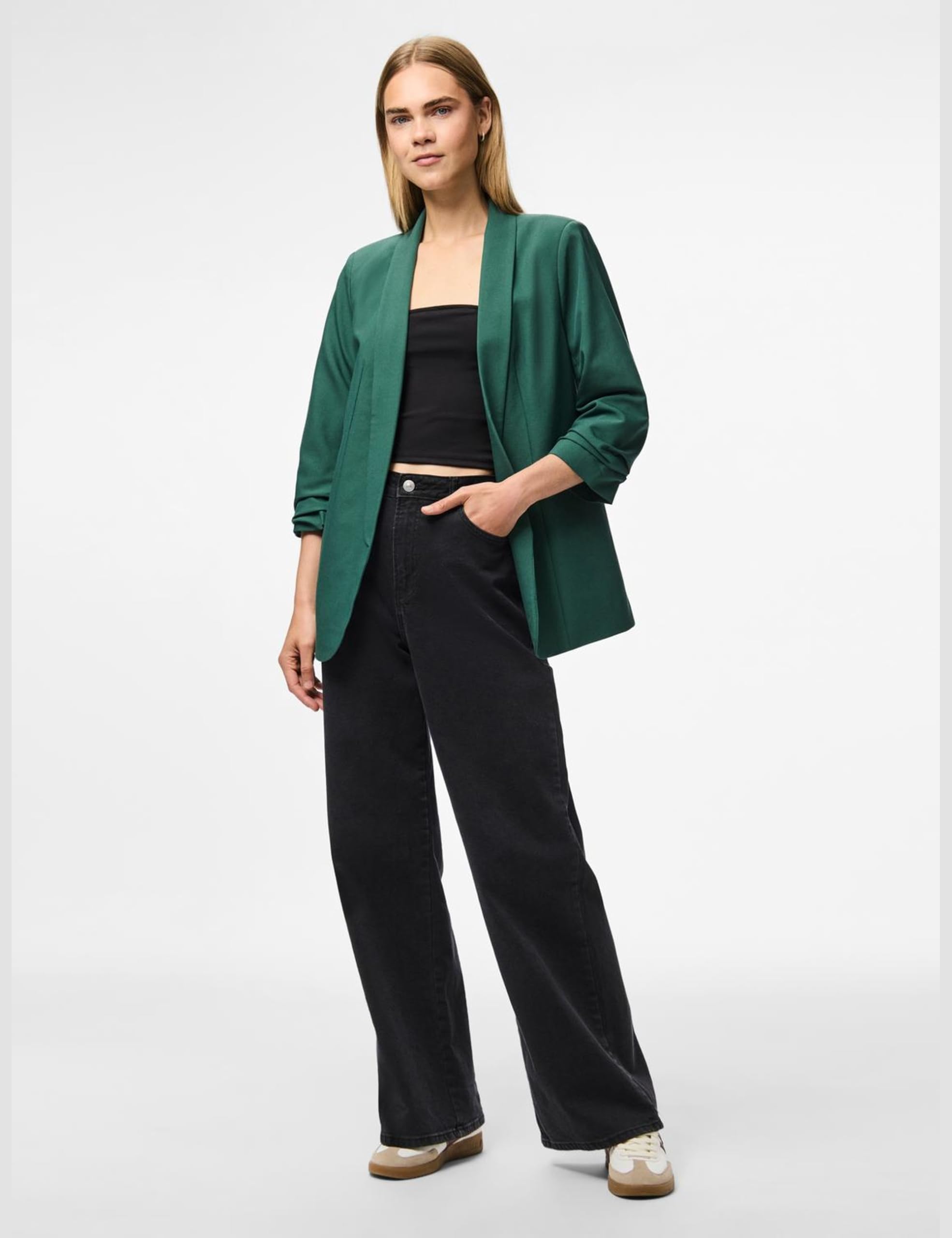 Pieces Pcbosella 3/4 Blazer Noos Blazer Femme (Lot de 1)