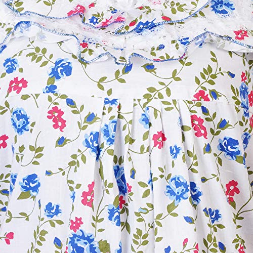 Image of Women's Cotton Block Print Knee Length Nighty