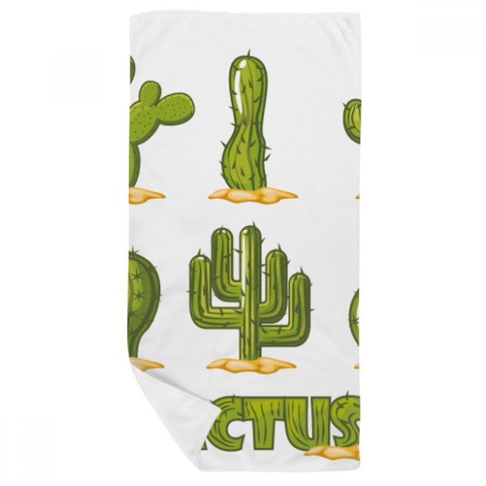 Serviette Cactus en coton doux 35x70cm idéal pour le soin du visage au quotidien