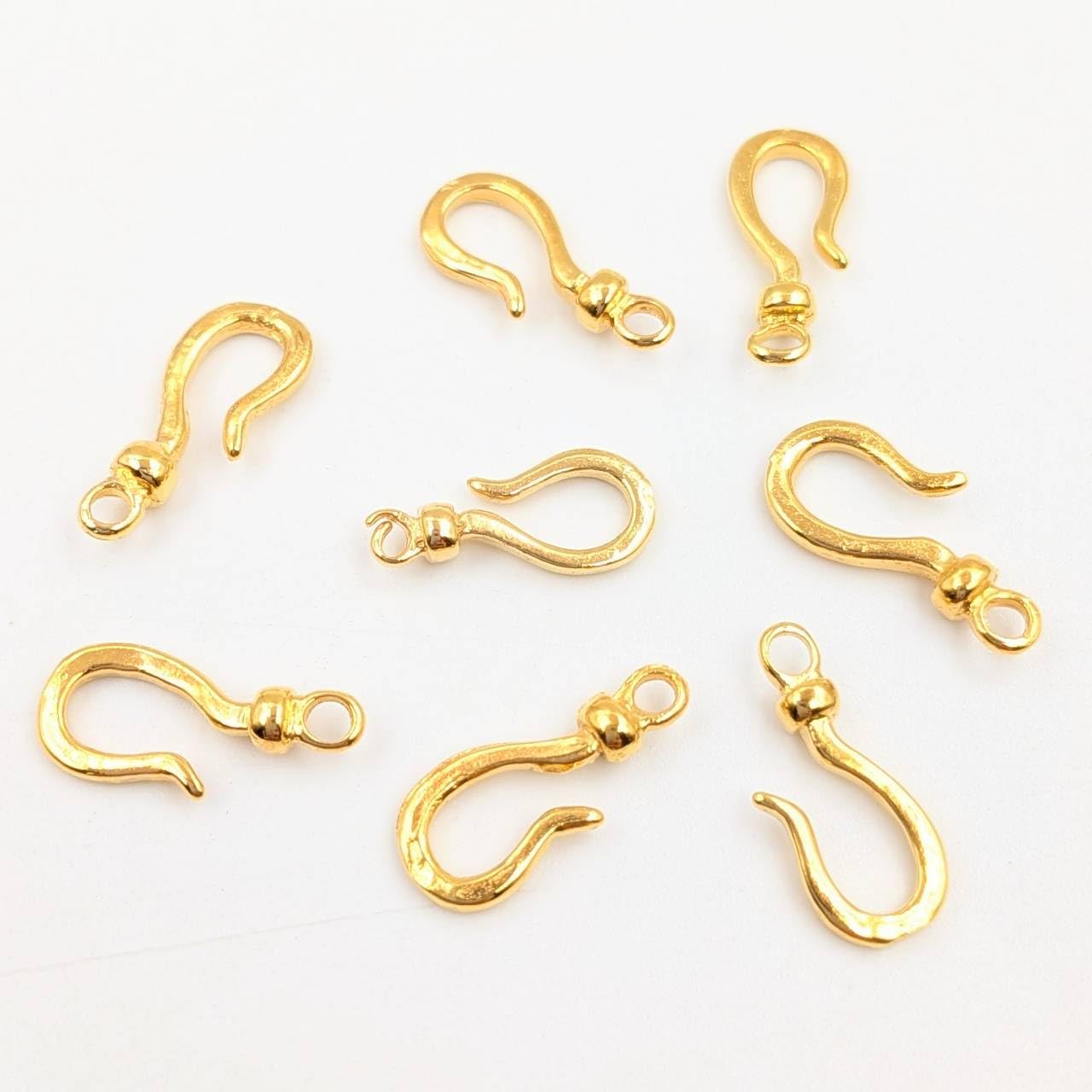 Amazon.co.jp: 20個 フック クラスプ 留め金 ゴールド 13mm ネックレス 
