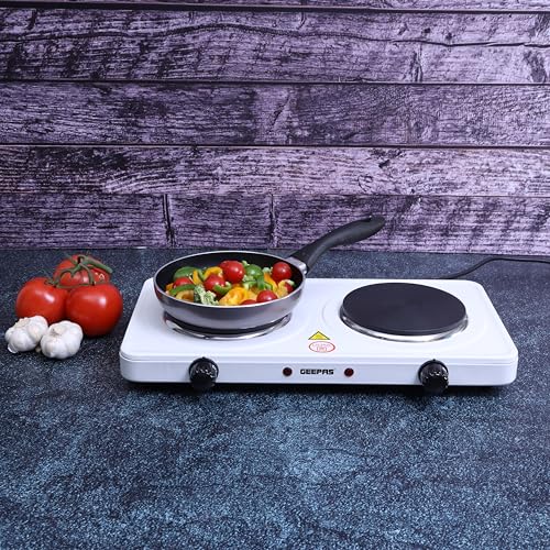 GHP32014 موقد طهي جيباس بشعلتين 2000 واط