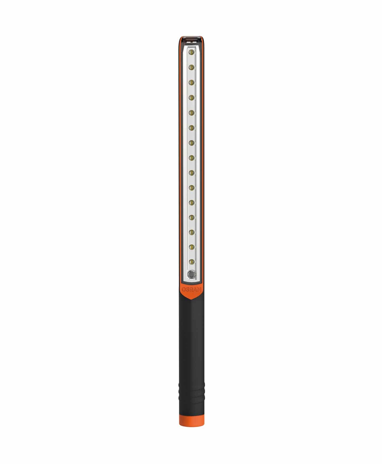 OSRAM LEDinspect PRO SLIMLINE, lampada da ispezione e da officina a LED ricaricabili, lampada da lavoro con batterie ricaricabili, LEDIL102, in particolare per lavori di ispezione e di manutenzione su veicoli, scatola di cartone (1 pezzo)