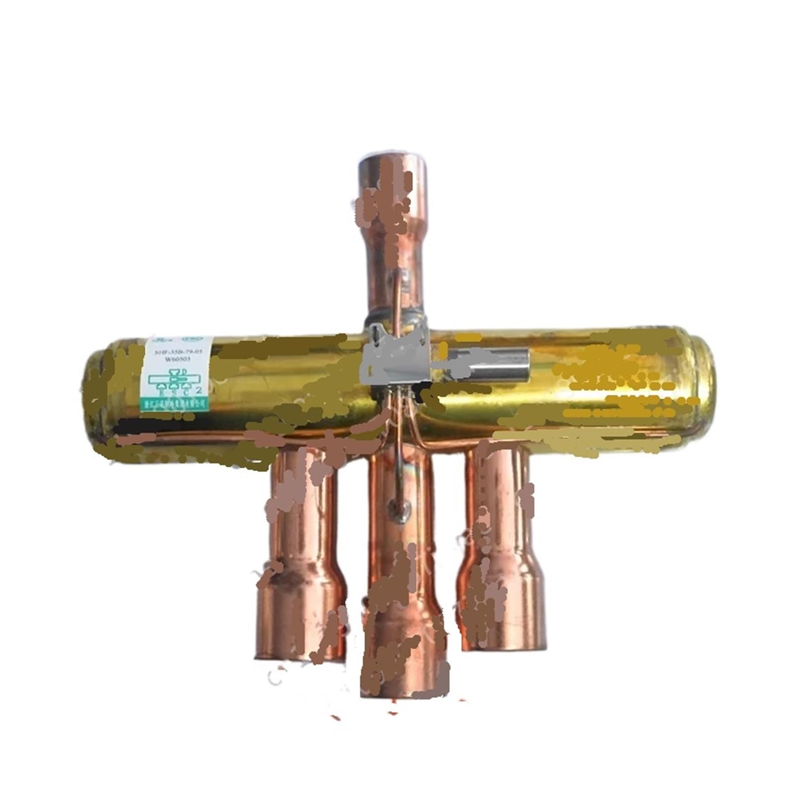 Hizon 12P Four-Way Valve 1-12P Air Conditioner Air Energy Four-Way Valve Accessories，Compatible For Midea，Compatible For Gree， Coils Four-Way Reversing Valve(12P Four-Way Valve)