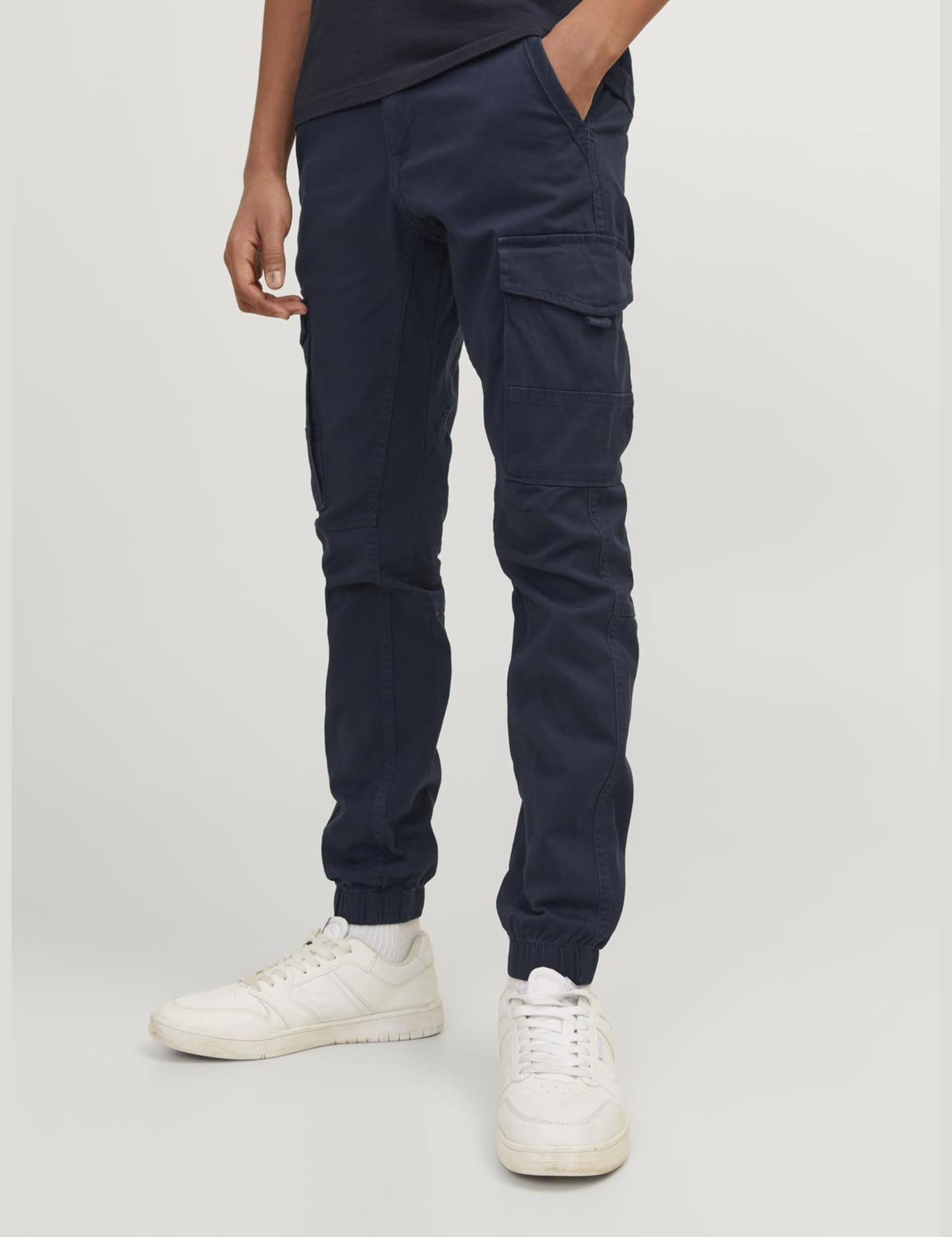 JACK & JONES Junior Paul Flake Homme Cargo Noir