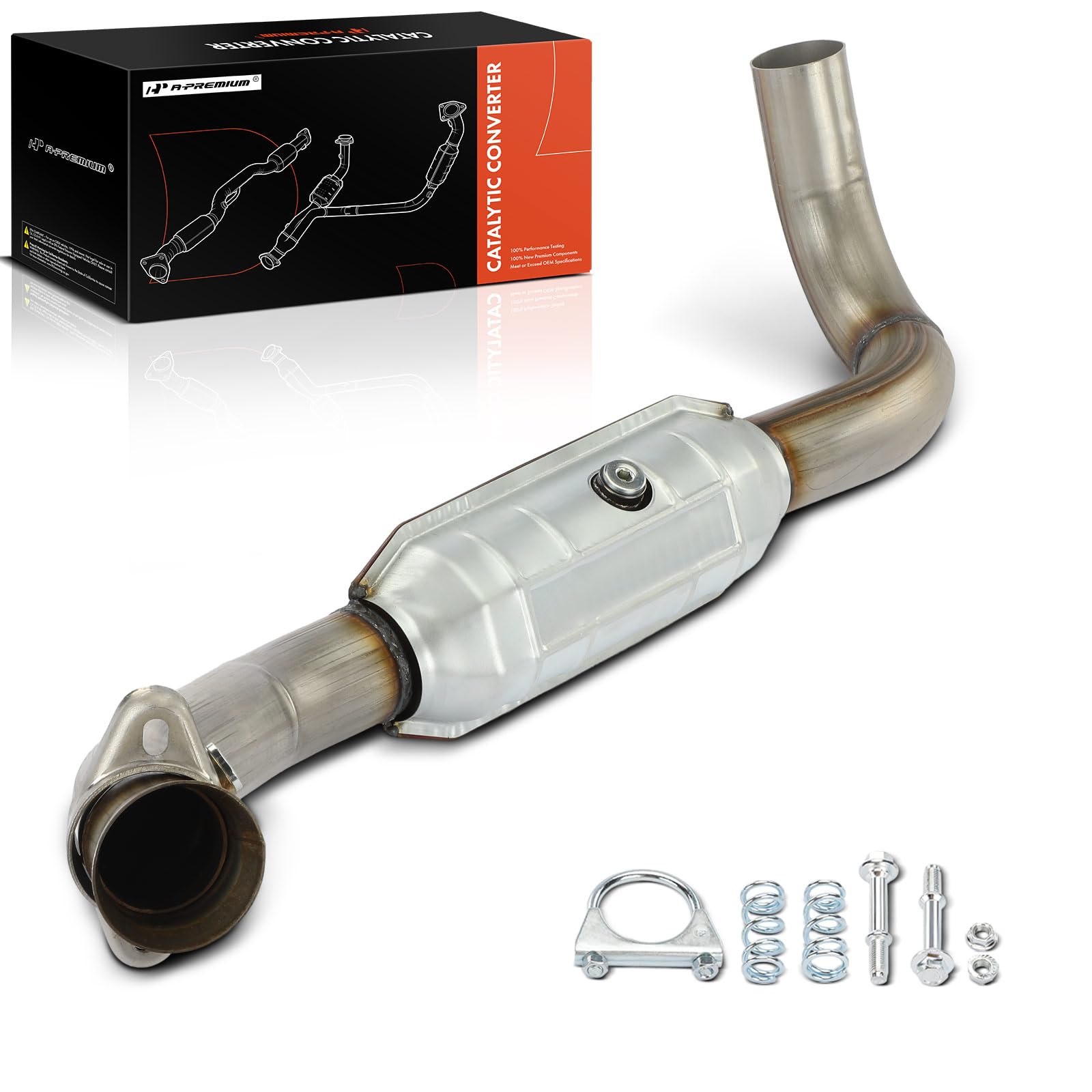 AutoShack Catalytic Converter Exhaust Pipe Direct Fit For 2008-2010 Ford F-250 F-350 Super Duty 5.4L 6.8L V8