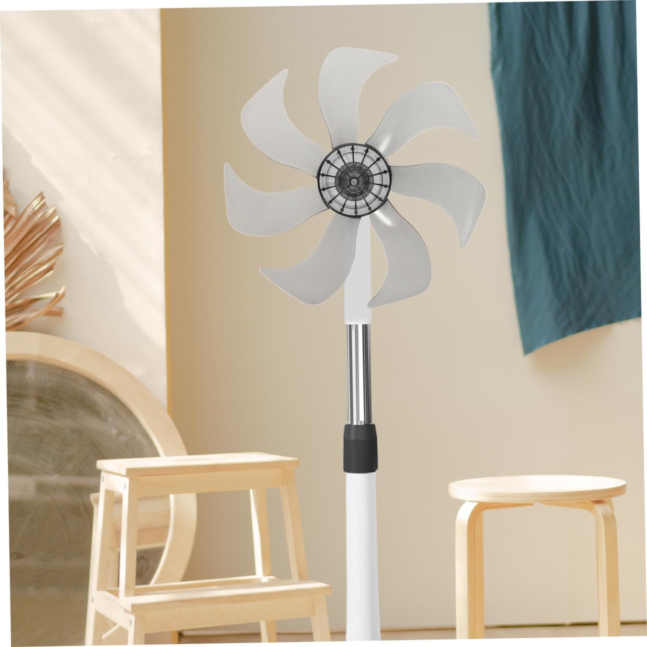 Leaf Plastic Fan Blades Replacement for Electric and Pedestal Fans Blades for Quiet Cooling Plastic Construction for Standing