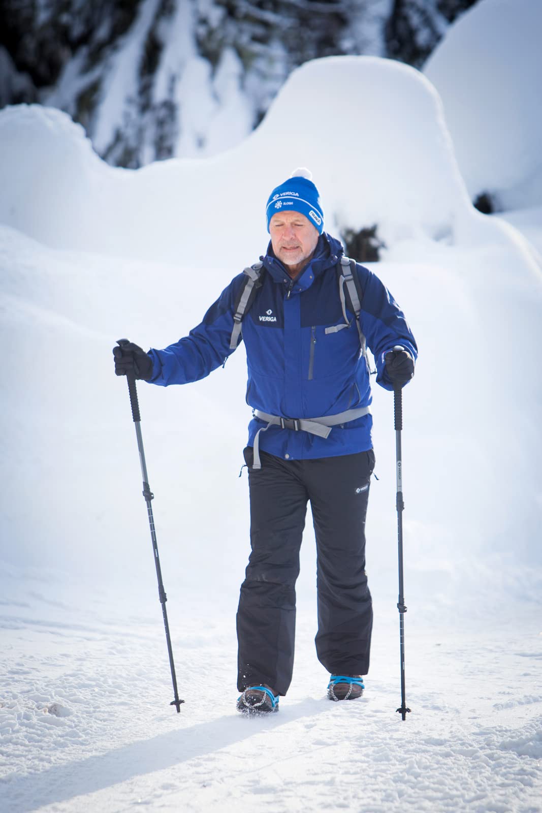 Veriga Składane kijki trekkingowe, kijki do wędrówek, zaciskania zewnętrznego, lekkie