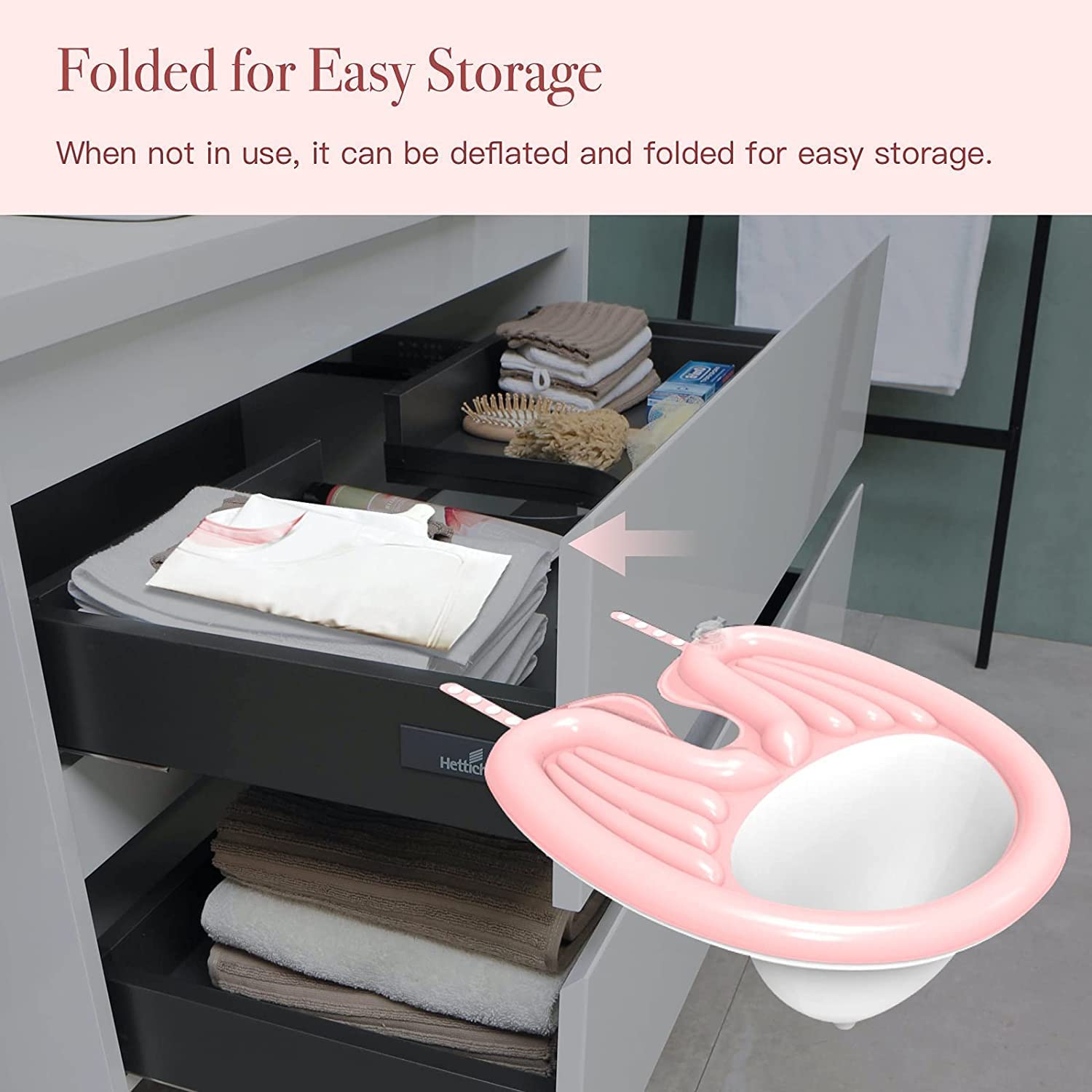 Ostin Home Shampoo Basin and Trays, Hair Washing Tray-Medical Shampoo Basin with Drain Wash Tube for The Disabled, Pregnant Women, Wash While in Wheelchair Or Chair 4