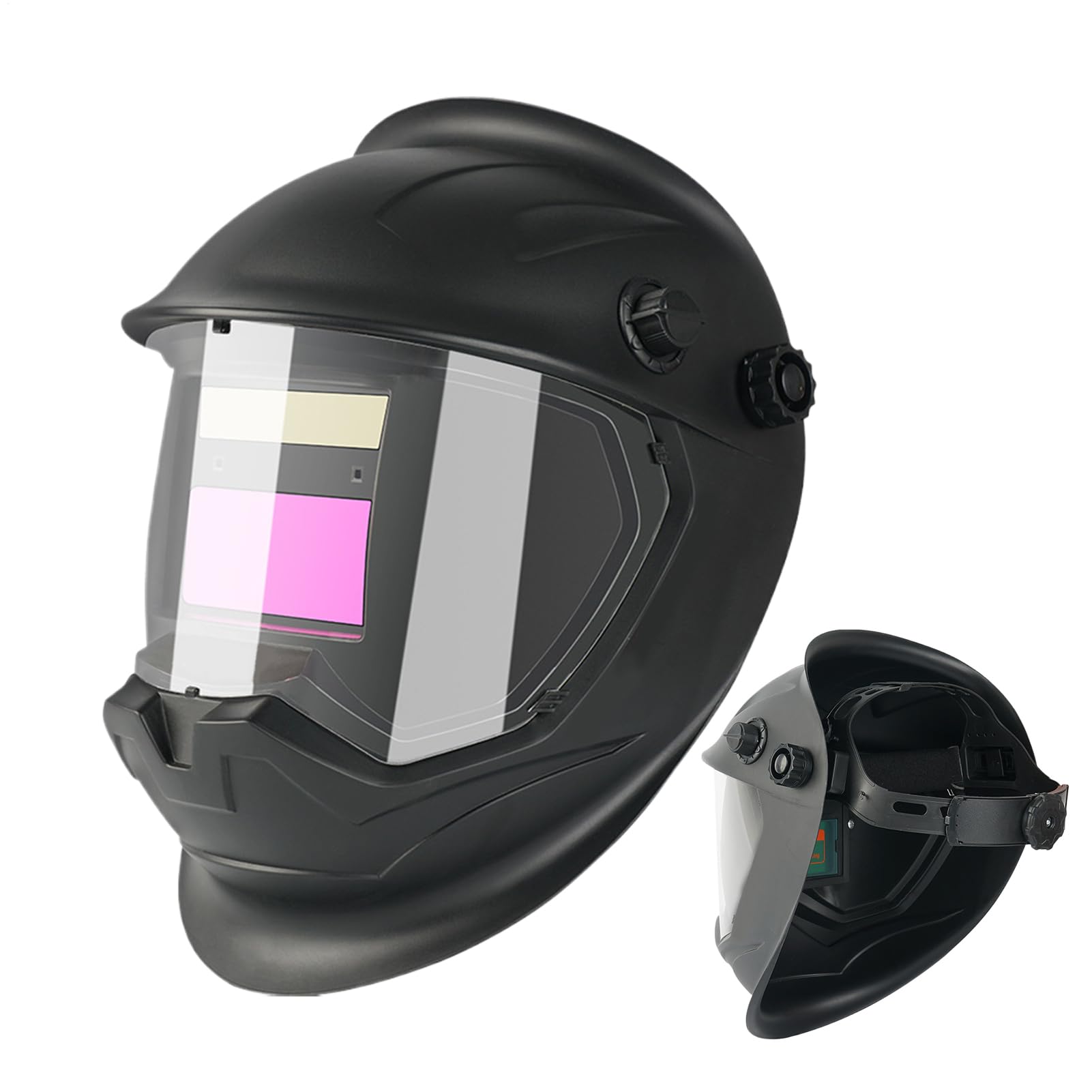 Cascos De Oscurecimiento Automático Protector Facial Antideslumbrante Con | Pantalla Facial De Soldadura Solar Corte Plasma, Reparación Autos, Construcción, Industrial,