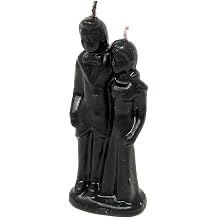 Vrinda Decorative Candle Erotic Wedding Couple - Couple Art Portrait Candle Mould - Handcrafted Romantic Figurine Candles for Rituals, Marriage, and Special Occasions Black