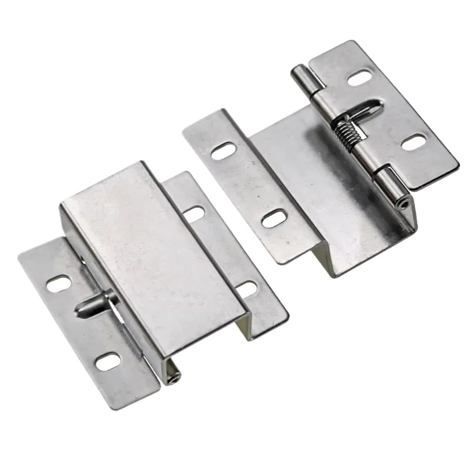 FQJYXWEWL 304 Stainless Steel Hinge Right Angle Bending Welding Concealed Door Accessories 1Pcs