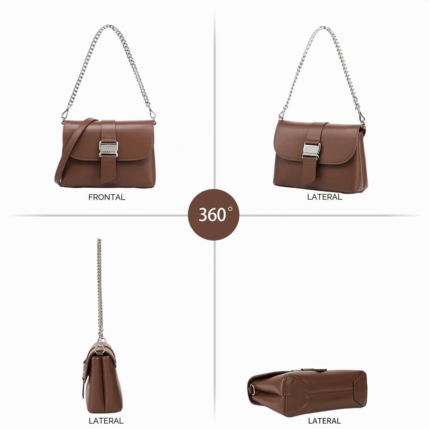 LA FESTIN Monederos para mujer, bolsos cruzados de lujo para mujer, bolso de hombro