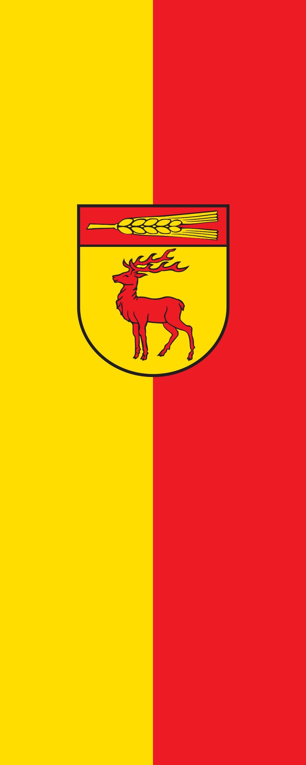 Drapeau Dettenhausen vertical de 300x120cm pour mât publicitaire
