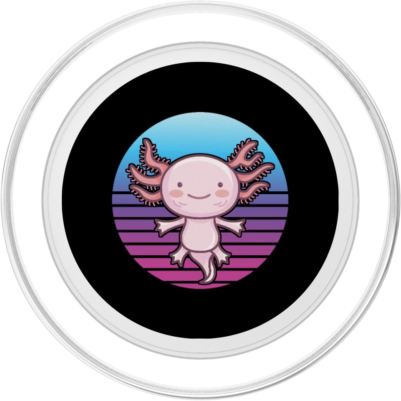 Axolotl Retro PopSockets MagSafe PopGrip for iPhone