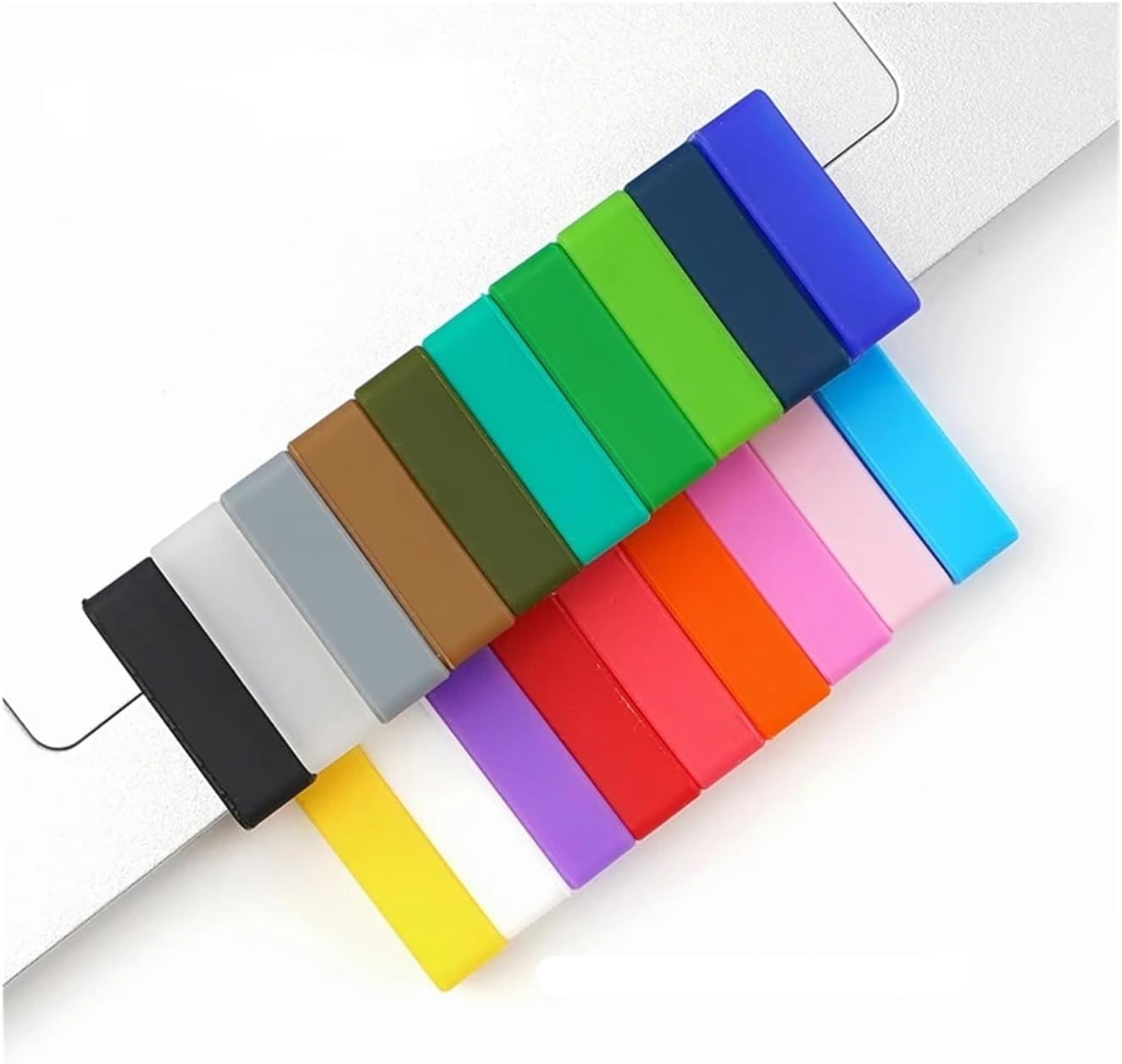 Watch Band Holder 48pcs Colorful Silicone Watch Strap Loop Rubber Ring Accessories 20mm image 5