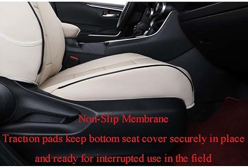 Vista 73 de EKR - Juego completo de fundas de asiento de cuero para automóvil de ajuste personalizado (color negro)