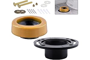 4" Toilet Flange Extender Kit for Extended Flanges and Extra Thick Wax Rings