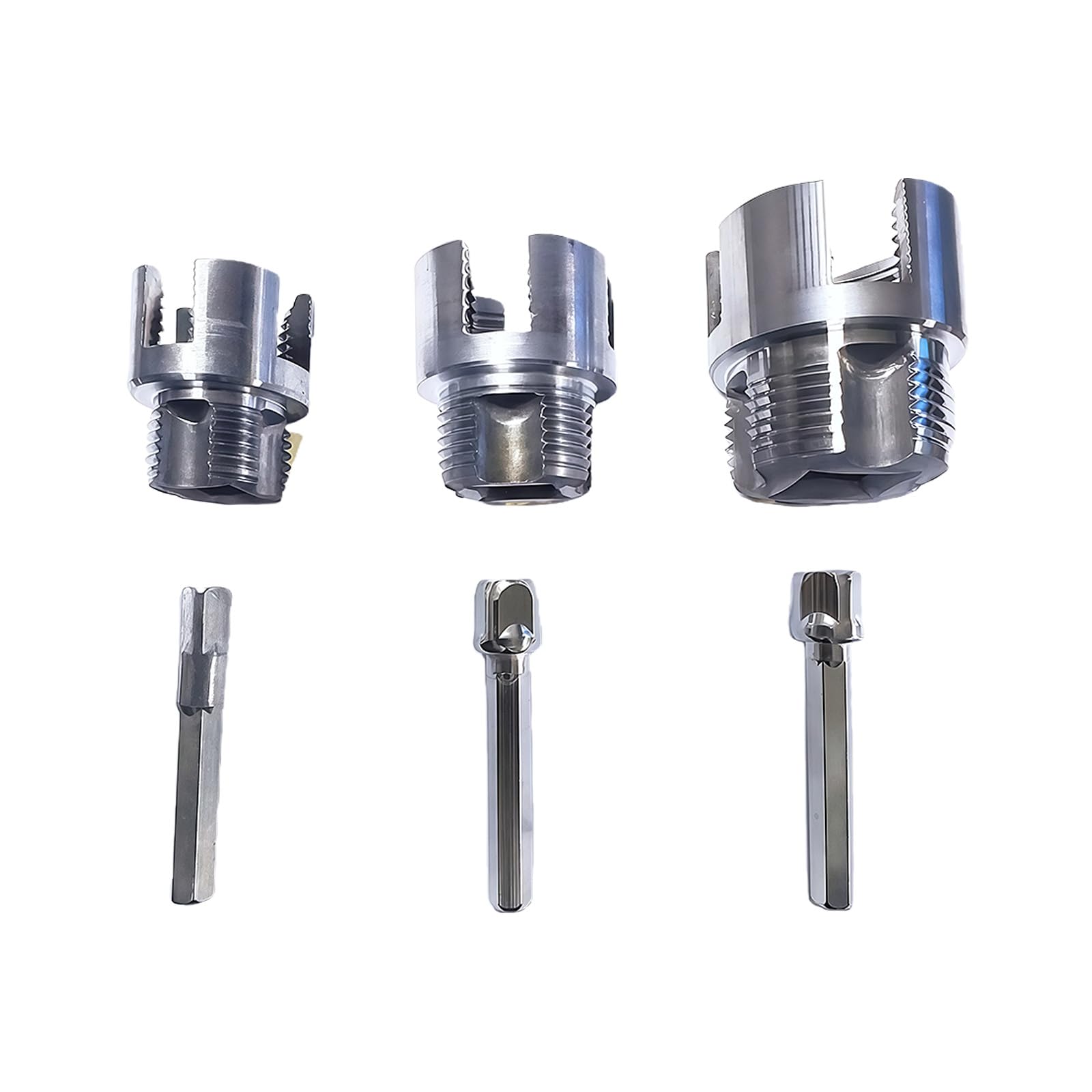 Zepfjhe Water Pipe Tappings Tool Pipe Inner Hole Opener Pipes Water Tube Hole Opener Pvc Internal Thread Openers Integrated Internal & External Threading Tool