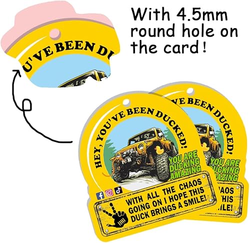 Miniatura 8 de Etiquetas de pato de pato, paquete de 35 etiquetas de juego, azul claro, tarjeta de 2.52 x 2.44 pulgadas con agujero redondo y bandas de goma,