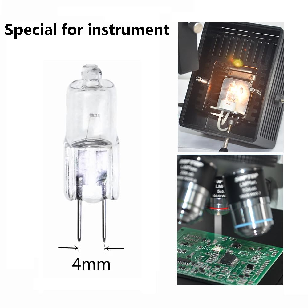 BLOMDE G4-Halogenlampe, 6 V, 10 W, 20 W, 30 W, Warmweiß 2700 K, Cri95, Zweistiftsockel für Kronleuchter und Schrankleuchten, 20 Stück/6 V-30 W