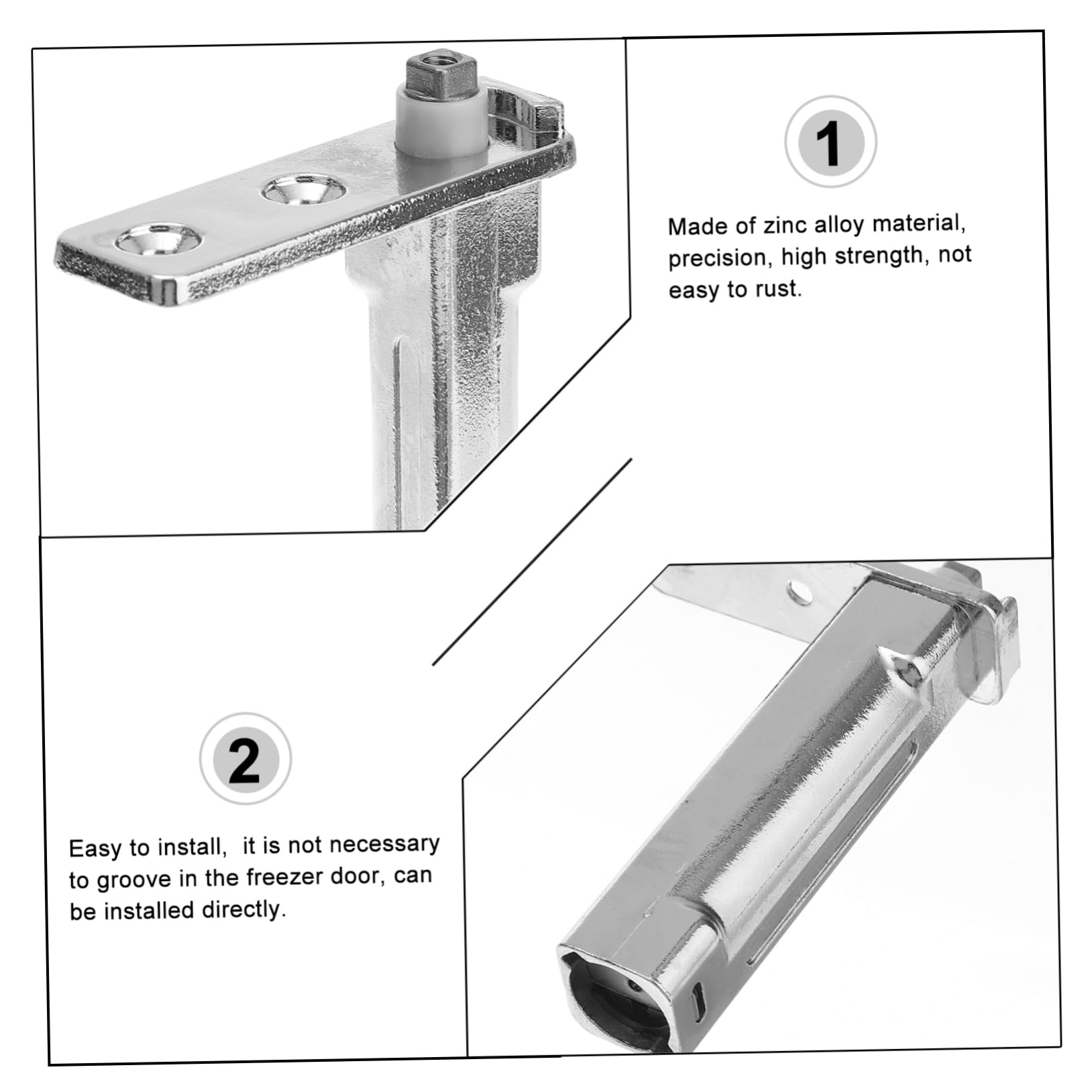 Lot De 4 Charnières Pivotantes Pour Ferme-Porte Automatique Charnières De Rechange Pour Réfrigérateur Charnières De Porte De Congélateur Charnières De Porte De Réfrigérateur