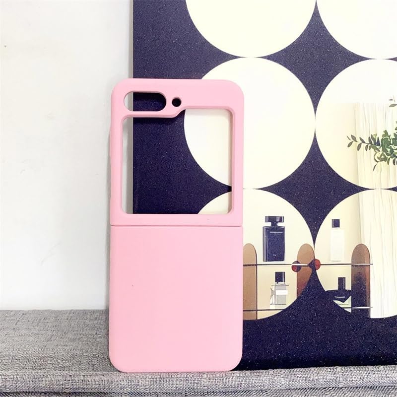 Image of MIDOS Back Cover Compatible with Samsung Z Flip 6 Silicone Case Full Protection Shock Proof Case for Samsung Galaxy Z Flip 6 (Pink)