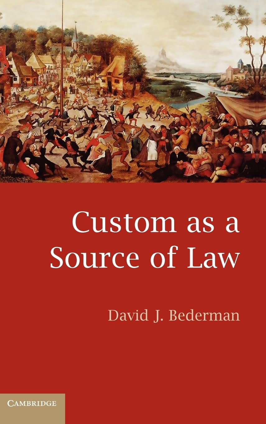 Buy Custom As a Source of Law — BookShops.in